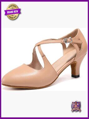 Ballroom Dance Shoes Latin Salsa Closed Toe Heels